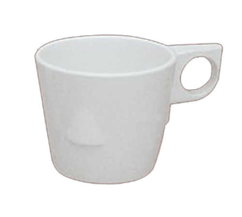 Yanco NS-9011W 8 Oz. Melamine Round Nessico Bulbous Cup