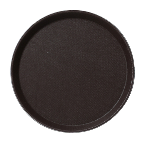 Yanco FT-1600 16" W x " H x " D Brown Fiberglass Round Tray