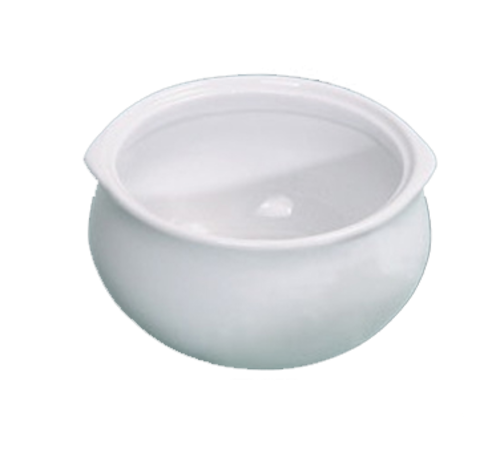 Yanco OS-12-P 12 Oz. Super White Round Porcelain Accessories Onion Soup Crock