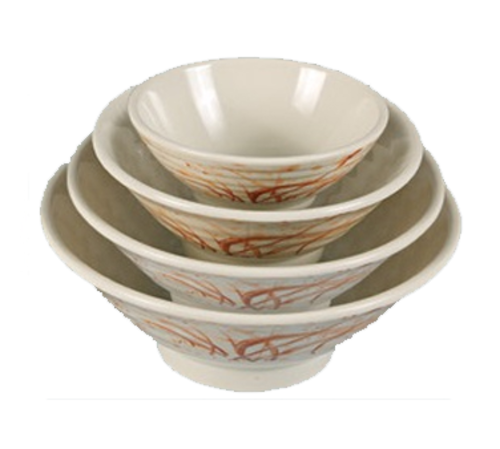Yanco OR-5707 2 Oz. 7" Dia. Melamine Round Orchis Soup Bowl