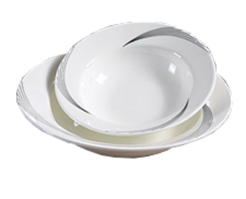 Yanco UR-506 11.5 Oz. Bone White Porcelain Round Urban Line Grapefruit Bowl