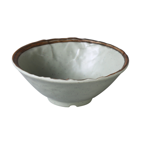 Yanco YO-5004 7 Oz. 4.5" Dia. Matte Green Melamine Round Yoto Rice Bowl