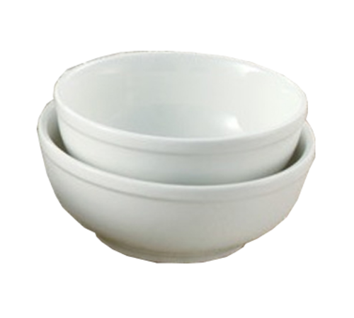 Yanco PS-18 15 Oz. White Porcelain Round Piscataway Nappie