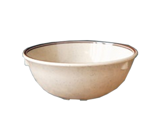 Yanco SS-314 4.88" Dia. Beige Melamine Round Sesame Nappie