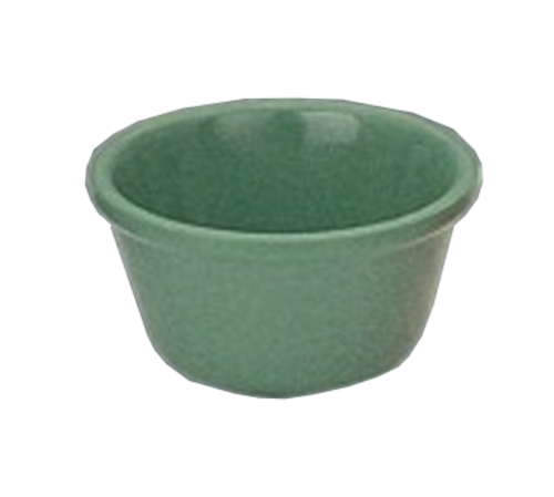 Yanco NC-538GR 4 Oz. Green Round Smooth Melamine Nu-Classic Ramekin