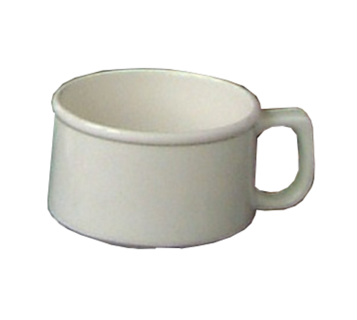 Yanco NC-9014I 12 Oz. Ivory Round Melamine Nu-Classic Sesame Soup Mug