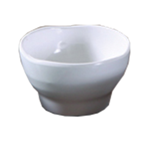 Yanco OK-3704 8 Oz. 4.25" Dia. White Melamine Round Osaka Rice Bowl