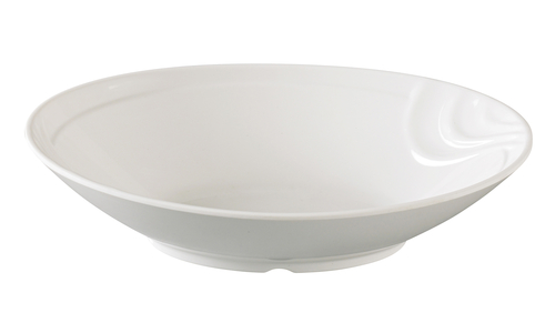 Yanco VE-611 38 Oz. 11" W White Melamine Oval Venice Bowl