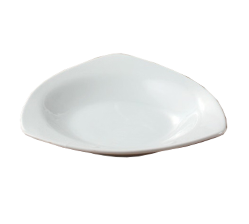 Yanco AC-510 22 Oz. Super White Porcelain Triangular Abco Pasta Bowl