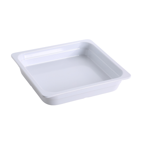 Yanco GN-313 4.4 L. White Melamine Rectangular GN Pan