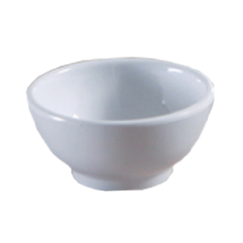 Yanco VE-003 4 Oz. White Melamine Round Venice Sauce Bowl