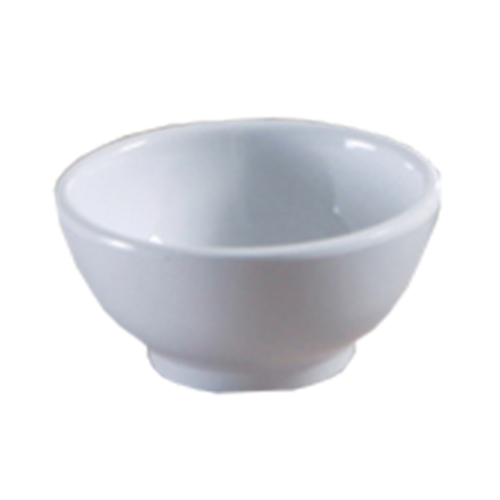 Yanco VE-003 4 Oz. White Melamine Round Venice Sauce Bowl