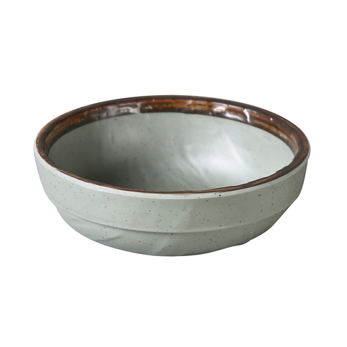 Yanco YO-5105 14 Oz. 5.5" Dia. Matte Green Melamine Round Yoto Salad or Soup Bowl