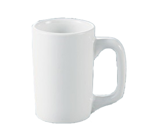 Yanco AC-12-D 12 Oz. White Round Porcelain Abco Diner Mug