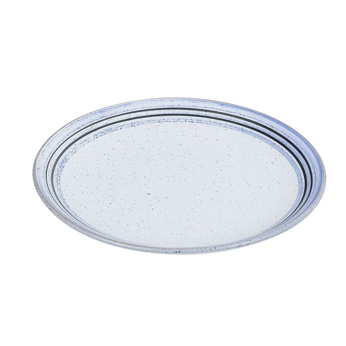 Yanco OC-210 10" W White Porcelain Oval Ocean Plate