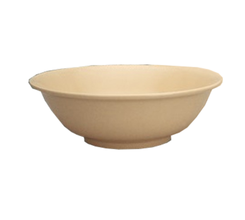 Yanco NS-5095T 87 Oz. 11" Dia. Tan Melamine Round Nessico Bowl