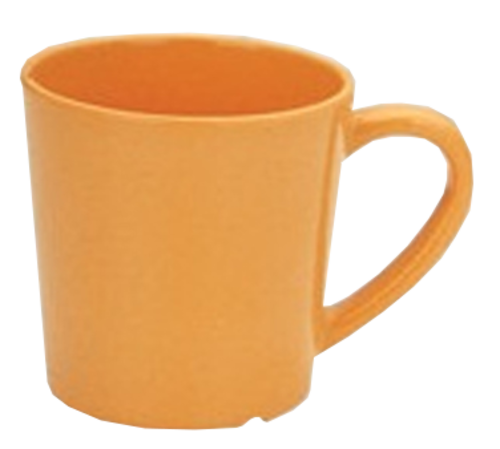 Yanco MS-9018YL 3" Dia. Yellow Melamine Milestone Mug or Cup