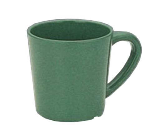 Yanco MS-9018GR 3" Dia. Green Melamine Milestone Mug or Cup
