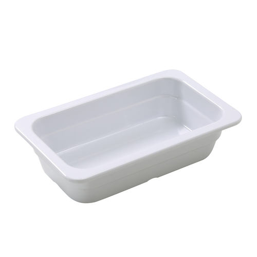 Yanco GN-610 1.4 L. White Melamine Rectangular GN Pan