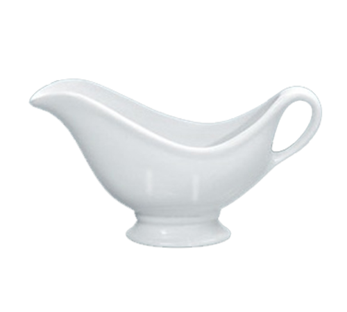 Yanco SB-3 3.5 Oz. White Porcelain with Handle Accessories Sauce Boat