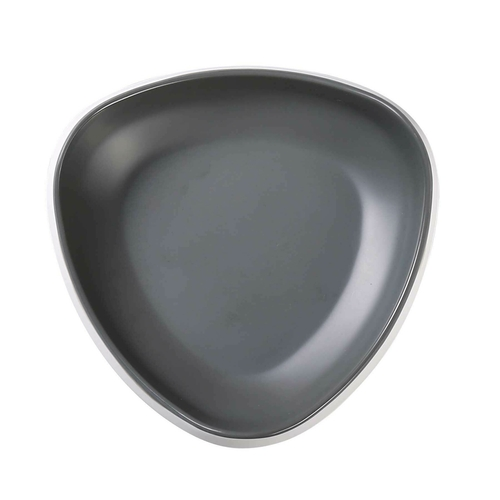 Yanco DI-6207 14 Oz. 7" W Gray and White Melamine Triangular Discover Bowl
