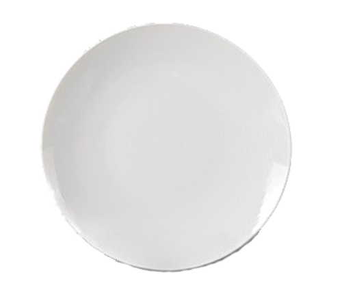 Yanco PA-711 11" Dia. Super White Porcelain Round Paris Plate