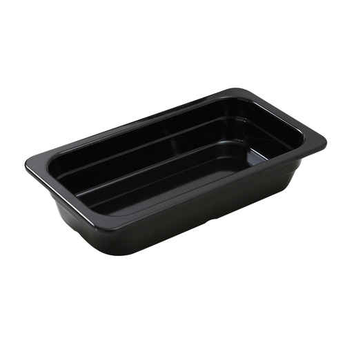Yanco GN-610BK 1.4 L. Black Melamine Rectangular GN Pan