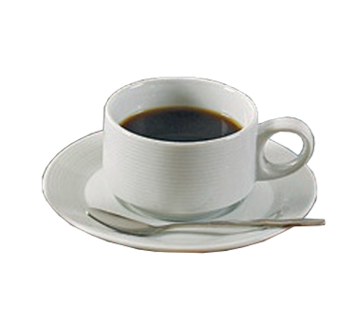 Yanco PA-002 5.5" W Super White Porcelain Round Paris Saucer