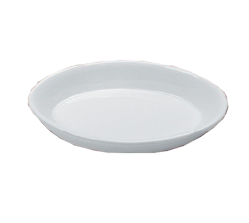 Yanco BK-002 8 Oz. 7" W White Porcelain Oval Accessories Baking Dish