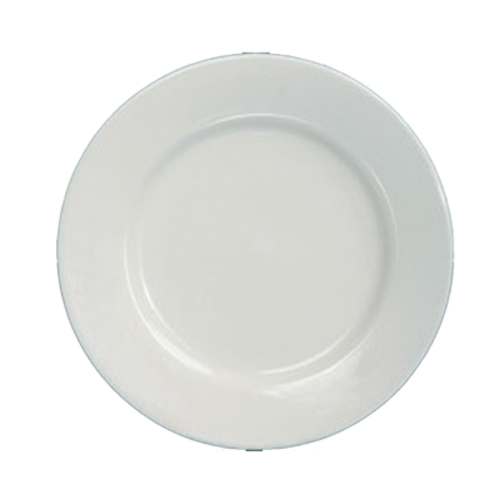 Yanco RE-8 9" Dia. American White Ceramic Round Recovery Plate