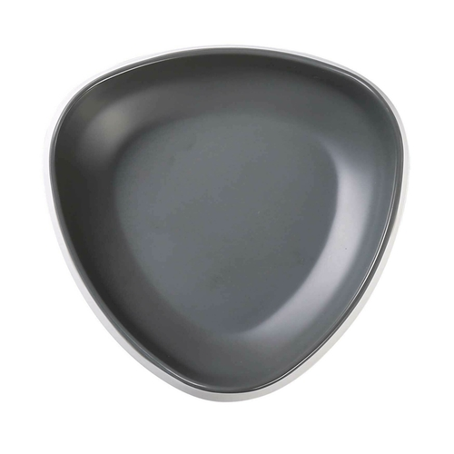 Yanco DI-6208 18 Oz. 9" W Gray and White Melamine Triangular Discover Bowl