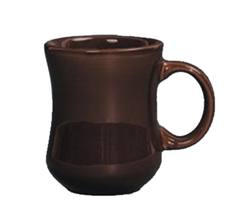 Yanco RE-7-PC 7 Oz. Caramel Round Ceramic Rolled Edge Recovery Provo Mug