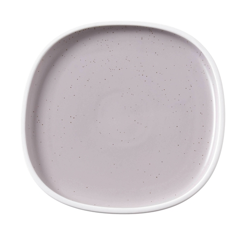 Yanco DM-208 8.25" W Matte Light Lavender Porcelain Square Denmark Plate