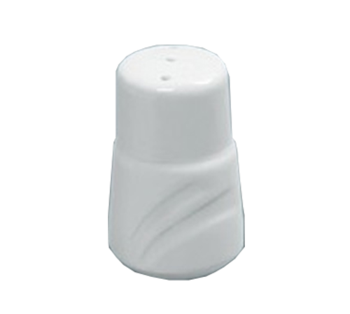 Yanco MM-PS 2.88" H Bone White Round Porcelain Miami Pepper Shaker