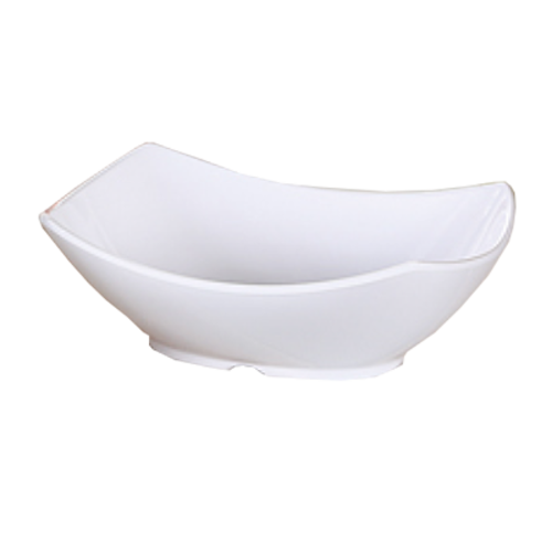 Yanco OK-809 30 Oz. 8.75" W White Melamine Rectangular Osaka Bowl