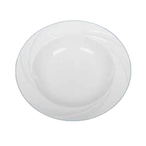 Yanco MM-3 10 Oz. Bone White Porcelain Round Miami Soup Bowl
