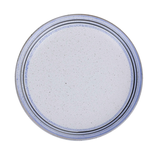 Yanco OC-110 10.5" Dia. White Porcelain Round Ocean Plate