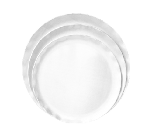 Yanco CAT-1020W 20" Dia. White Melamine Round Coupe Catering Plate