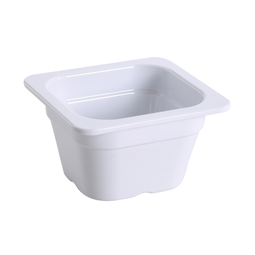 Yanco GN-707 0.9 L. White Melamine Rectangular GN Pan