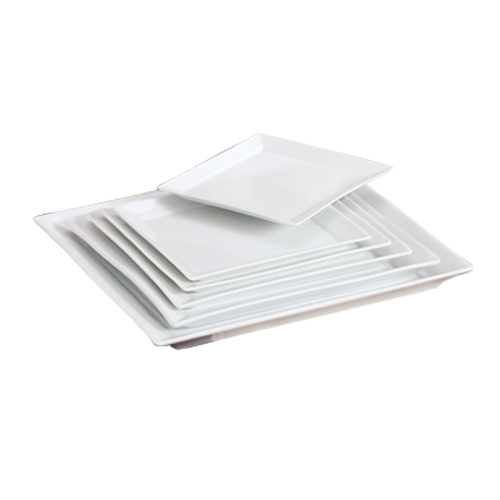 Yanco LK-107 7.25" W Bone White China Square Lion King Plate