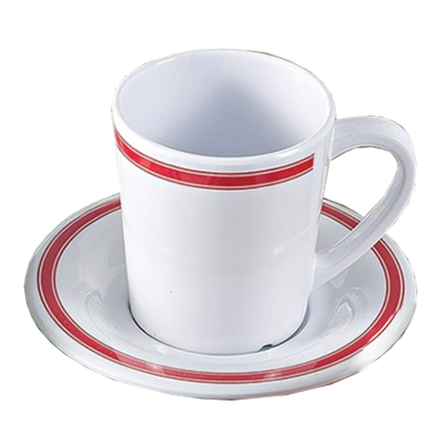 Yanco HS-9018 3" Dia. White Melamine Round Houston Mug or Cup