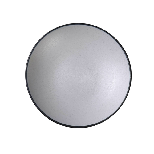 Yanco BM-307 12 Oz. 7.5" Dia. Two-Tone Melamine Round Birmingham Soup Bowl