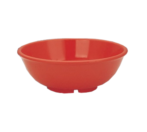 Yanco MS-5807RD 24 Oz. Red Melamine Round Milestone Salad Bowl