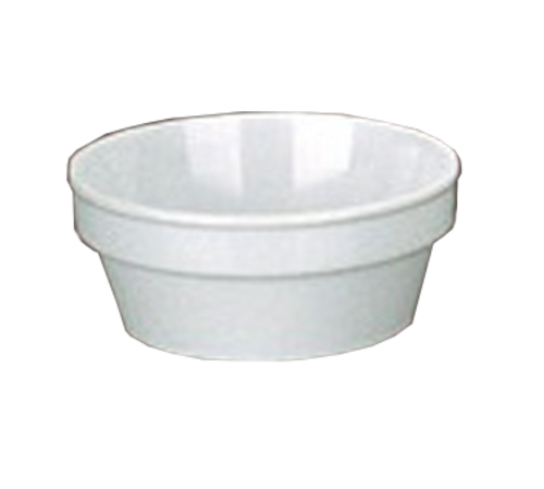 Yanco NS-503W 4 Oz. White Round Melamine Nessico Sauce Cup and Ramekin