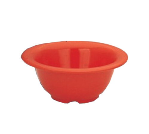 Yanco MS-5510RD 10 Oz. Red Melamine Round Milestone Soup Bowl