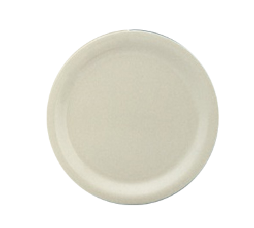 Yanco MS-109IV 9" Dia. Ivory Melamine Round Narrow Rim Milestone Plate