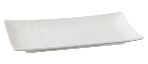 Yanco SH-209 9.5" W Bone White Porcelain Rectangular Shanghai Plate