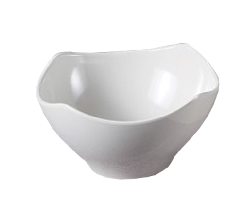 Yanco MD-338 45 Oz. 8" W White Melamine Square Milando Bowl