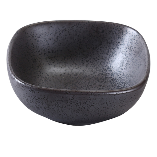 Yanco DB-3003 6 Oz. 6" W Porcelain Square Diamond Black Bowl