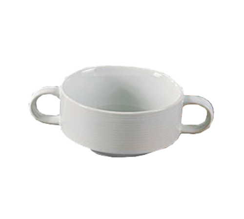 Yanco PA-404 10 Oz. 4" Dia. Super White Porcelain Round Paris Bouillon Cup
